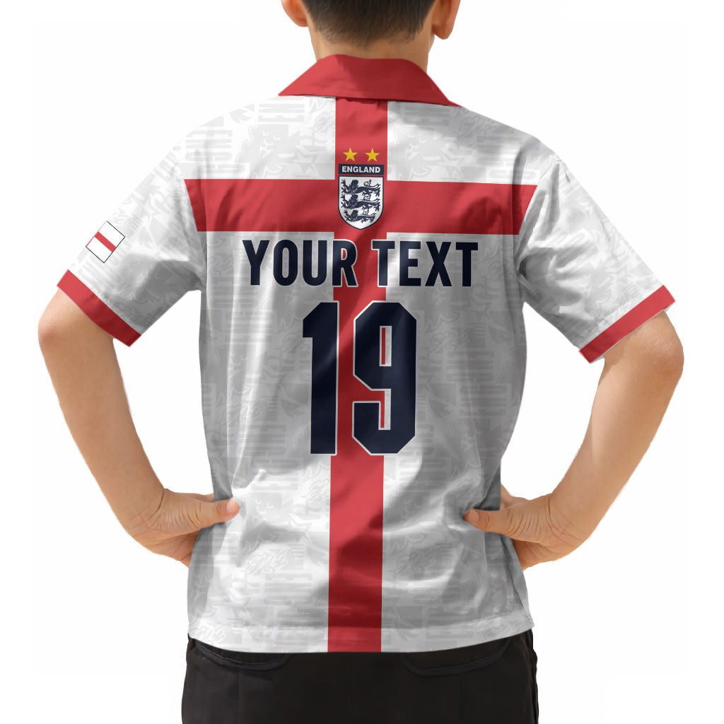 Custom England Football 60 Year Legacy Kid Hawaiian Shirt 1966 Legends Then 2026 Legends Now