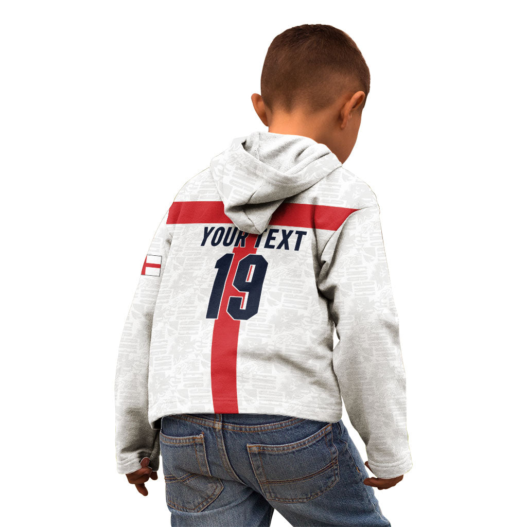 Custom England Football 60 Year Legacy Kid Hoodie 1966 Legends Then 2026 Legends Now