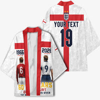 Custom England Football 60 Year Legacy Kimono 1966 Legends Then 2026 Legends Now