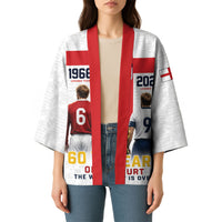 Custom England Football 60 Year Legacy Kimono 1966 Legends Then 2026 Legends Now