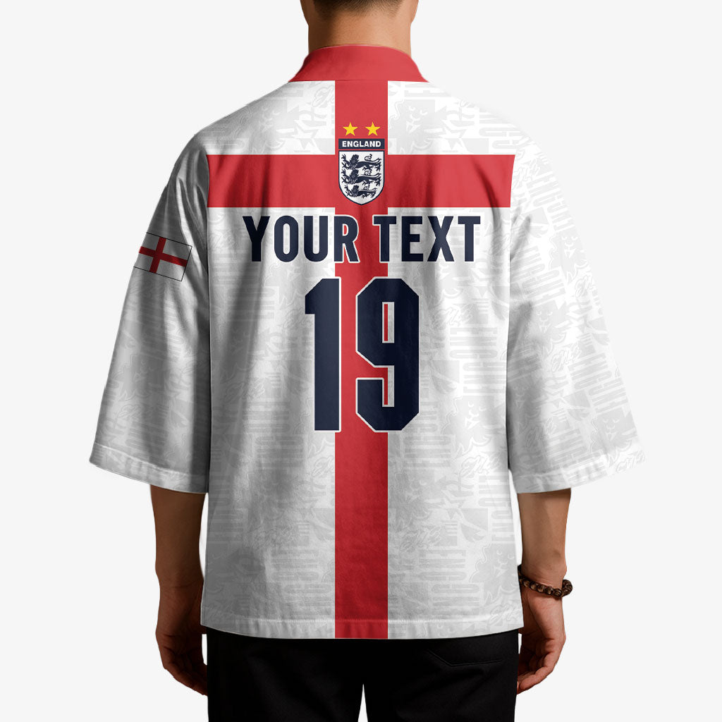 Custom England Football 60 Year Legacy Kimono 1966 Legends Then 2026 Legends Now