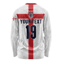 Custom England Football 60 Year Legacy Long Sleeve Shirt 1966 Legends Then 2026 Legends Now