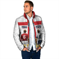 Custom England Football 60 Year Legacy Padded Jacket 1966 Legends Then 2026 Legends Now