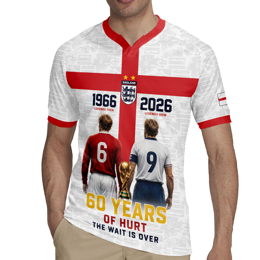 Custom England Football 60 Year Legacy Rugby Jersey 1966 Legends Then 2026 Legends Now