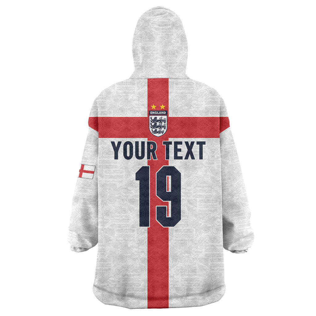 Custom England Football 60 Year Legacy Wearable Blanket Hoodie 1966 Legends Then 2026 Legends Now