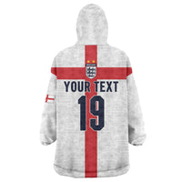 Custom England Football 60 Year Legacy Wearable Blanket Hoodie 1966 Legends Then 2026 Legends Now