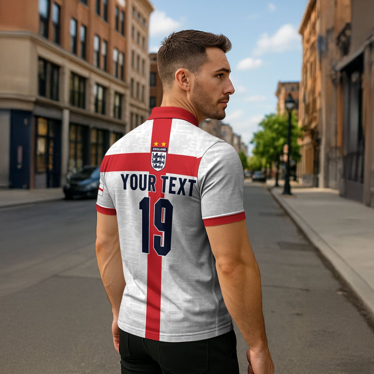Custom England Football 60 Year Legacy Zipper Polo Shirt 1966 Legends Then 2026 Legends Now
