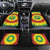Personalized Lithuania Christmas Tie Dye Car Mats Skeleton Soccer Goal Celebration Santa Hat - Wonder Print Shop