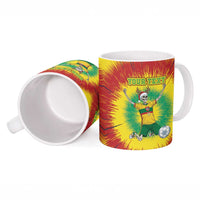 Personalized Lithuania Christmas Tie Dye Ceramic Mug Skeleton Soccer Goal Celebration Santa Hat - Wonder Print Shop