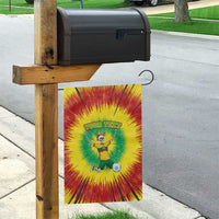 Personalized Lithuania Christmas Tie Dye Garden Flag Skeleton Soccer Goal Celebration Santa Hat - Wonder Print Shop