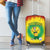 Personalized Lithuania Christmas Tie Dye Luggage Cover Skeleton Soccer Goal Celebration Santa Hat - Wonder Print Shop