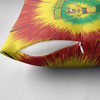 Personalized Lithuania Christmas Tie Dye Pillow Cover Skeleton Soccer Goal Celebration Santa Hat - Wonder Print Shop