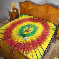 Personalized Lithuania Christmas Tie Dye Quilt Skeleton Soccer Goal Celebration Santa Hat - Wonder Print Shop