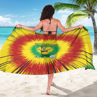 Personalized Lithuania Christmas Tie Dye Sarong Skeleton Soccer Goal Celebration Santa Hat - Wonder Print Shop