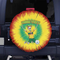 Personalized Lithuania Christmas Tie Dye Spare Tire Cover Skeleton Soccer Goal Celebration Santa Hat - Wonder Print Shop