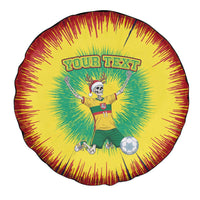 Personalized Lithuania Christmas Tie Dye Spare Tire Cover Skeleton Soccer Goal Celebration Santa Hat - Wonder Print Shop
