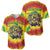 Personalized Lithuania Christmas Baseball Jersey Skeleton Rugby Tie Dye Vintage - Wonder Print Shop