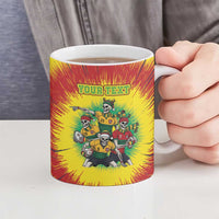 Personalized Lithuania Christmas Ceramic Mug Skeleton Rugby Tie Dye Vintage - Wonder Print Shop