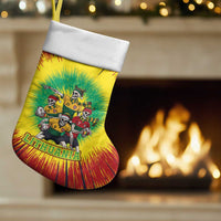 Personalized Lithuania Christmas Stocking Skeleton Rugby Tie Dye Vintage - Wonder Print Shop
