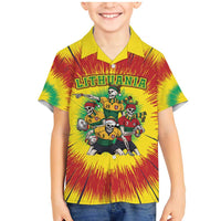 Personalized Lithuania Christmas Family Matching Mermaid Dress and Hawaiian Shirt Skeleton Rugby Tie Dye Vintage - Wonder Print Shop