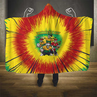 Personalized Lithuania Christmas Hooded Blanket Skeleton Rugby Tie Dye Vintage - Wonder Print Shop