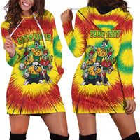 Personalized Lithuania Christmas Hoodie Dress Skeleton Rugby Tie Dye Vintage - Wonder Print Shop