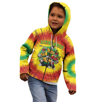 Personalized Lithuania Christmas Kid Hoodie Skeleton Rugby Tie Dye Vintage - Wonder Print Shop