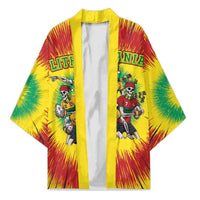 Personalized Lithuania Christmas Kimono Skeleton Rugby Tie Dye Vintage - Wonder Print Shop