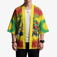 Personalized Lithuania Christmas Kimono Skeleton Rugby Tie Dye Vintage - Wonder Print Shop