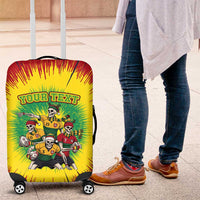 Personalized Lithuania Christmas Luggage Cover Skeleton Rugby Tie Dye Vintage - Wonder Print Shop