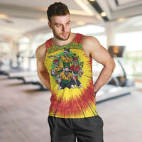Personalized Lithuania Christmas Men Tank Top Skeleton Rugby Tie Dye Vintage - Wonder Print Shop