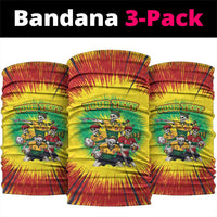 Personalized Lithuania Christmas Neck Gaiter Skeleton Rugby Tie Dye Vintage - Wonder Print Shop