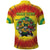 Personalized Lithuania Christmas Polo Shirt Skeleton Rugby Tie Dye Vintage - Wonder Print Shop