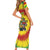 Personalized Lithuania Christmas Short Sleeve Bodycon Dress Skeleton Rugby Tie Dye Vintage - Wonder Print Shop