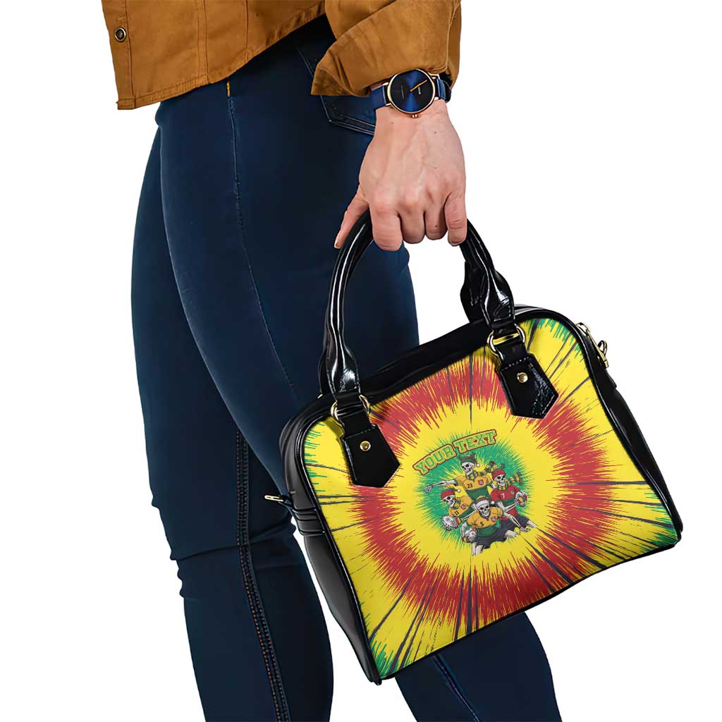 Personalized Lithuania Christmas Shoulder Handbag Skeleton Rugby Tie Dye Vintage - Wonder Print Shop