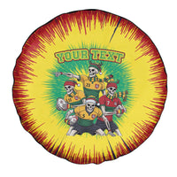 Personalized Lithuania Christmas Spare Tire Cover Skeleton Rugby Tie Dye Vintage - Wonder Print Shop
