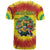 Personalized Lithuania Christmas T Shirt Skeleton Rugby Tie Dye Vintage - Wonder Print Shop