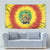 Personalized Lithuania Christmas Tapestry Skeleton Rugby Tie Dye Vintage - Wonder Print Shop