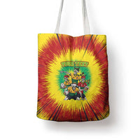 Personalized Lithuania Christmas Tote Bag Skeleton Rugby Tie Dye Vintage - Wonder Print Shop