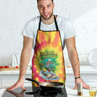 Tie-Dye Skeleton Surfing Lithuania Apron It’s 5 O’Clock Somewhere - Wonder Print Shop
