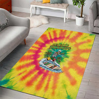 Tie-Dye Skeleton Surfing Lithuania Area Rug It’s 5 O’Clock Somewhere - Wonder Print Shop