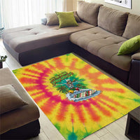 Tie-Dye Skeleton Surfing Lithuania Area Rug It’s 5 O’Clock Somewhere - Wonder Print Shop