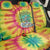 Tie-Dye Skeleton Surfing Lithuania Back Car Seat Cover It’s 5 O’Clock Somewhere - Wonder Print Shop