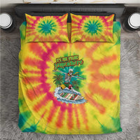Tie-Dye Skeleton Surfing Lithuania Bedding Set It’s 5 O’Clock Somewhere - Wonder Print Shop