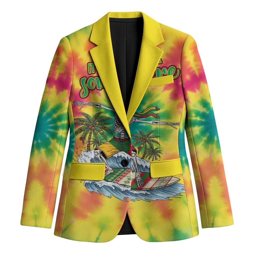 Tie-Dye Skeleton Surfing Lithuania Blazer It’s 5 O’Clock Somewhere - Wonder Print Shop