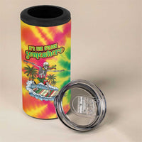 Tie-Dye Skeleton Surfing Lithuania 4 in 1 Can Cooler Tumbler It’s 5 O’Clock Somewhere - Wonder Print Shop
