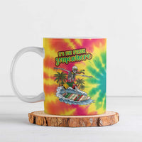 Tie-Dye Skeleton Surfing Lithuania Ceramic Mug It’s 5 O’Clock Somewhere - Wonder Print Shop