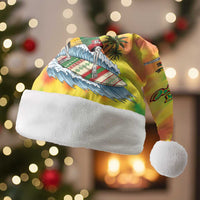Tie-Dye Skeleton Surfing Lithuania Christmas Santa Hat It’s 5 O’Clock Somewhere - Wonder Print Shop