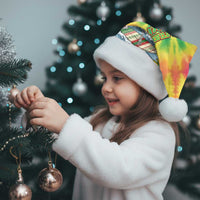 Tie-Dye Skeleton Surfing Lithuania Christmas Santa Hat It’s 5 O’Clock Somewhere - Wonder Print Shop