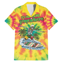 Tie-Dye Skeleton Surfing Lithuania Family Matching Mermaid Dress and Hawaiian Shirt It’s 5 O’Clock Somewhere - Wonder Print Shop